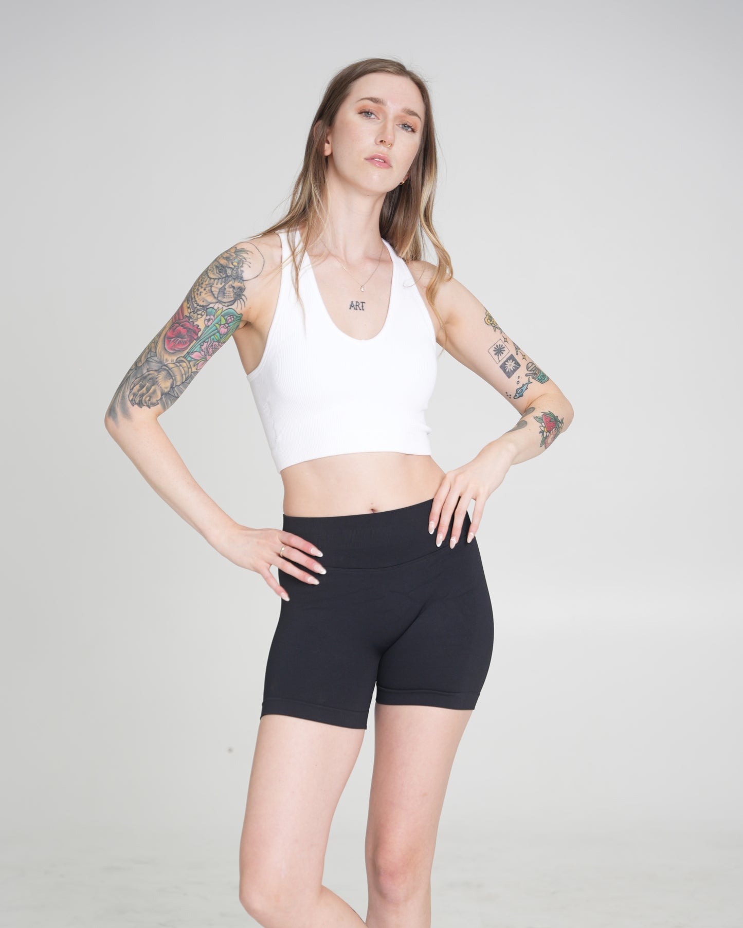 Slay Scrunch Shorts - Jet Black